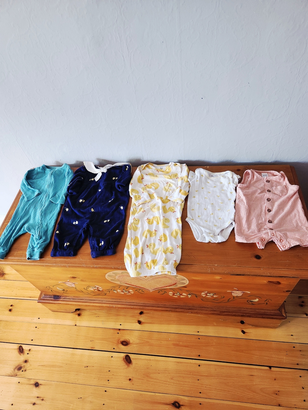 Baby 0-3 Month Rubber Ducky Clothing Lot